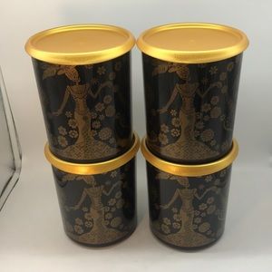 Tupperware One Touch Canister Catrinaś Set of 4